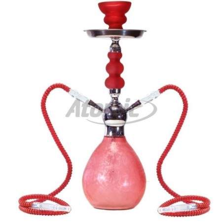SHISHAATOMICMISSFROSTYROJA45CM2MANGUERAS1