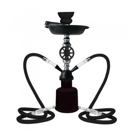 SHISHAATOMICWHEELNEGROFROSTY35CM2MANGUERASFLEX1