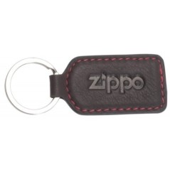 LLAVERO ZIPPO PIEL MARRON