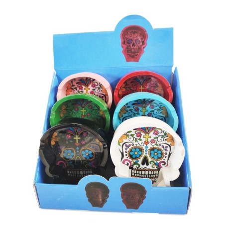 EXP 6 CENICERO CALAVERA COLORES 11CM