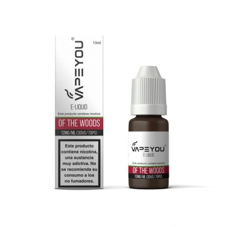 LIQUIDO VAPEYOU OF THE WOODS 10ML 12MG