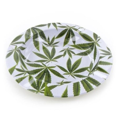 CENICERO METAL CHAPA ASHTRAY LEAVES