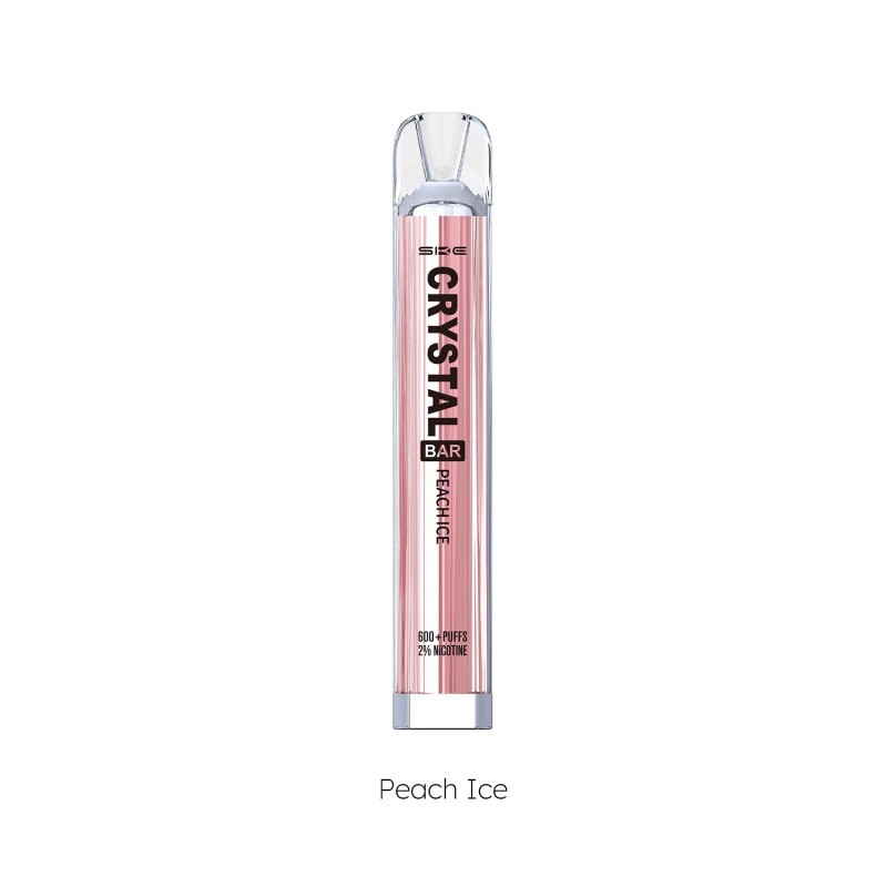 PACK10VAPERDESECHABLESKECRYSTALBARPEACHICE20MG(MELOCOTÓN)1