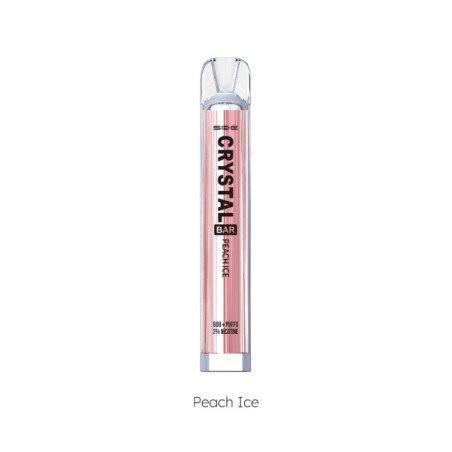 PACK10VAPERDESECHABLESKECRYSTALBARPEACHICE20MG(MELOCOTÓN)1