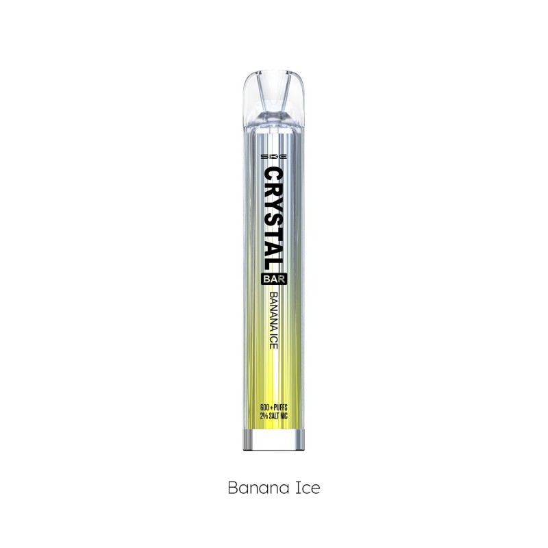 PACK10VAPERDESECHABLESKECRYSTALBARBANANAICE20MG(PLÁTANO)1
