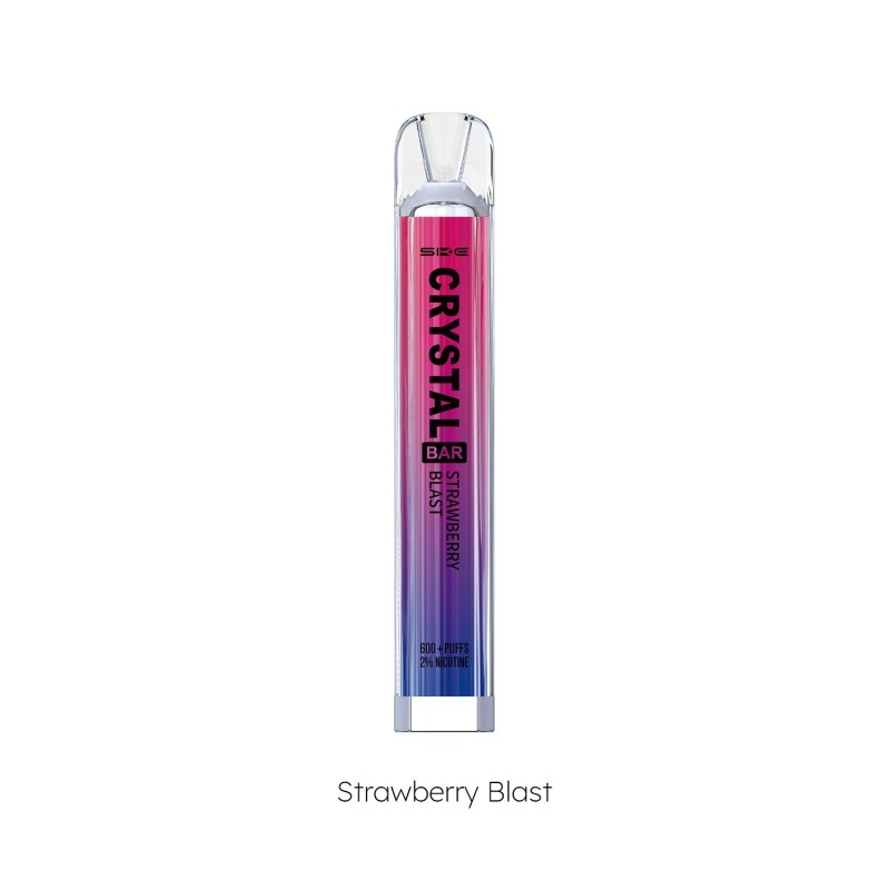 PACK10VAPERDESECHABLESKECRYSTALBARSTRAWBERRYBLAST20MG(FRESAYBEBIDAENERGÉTICA)1
