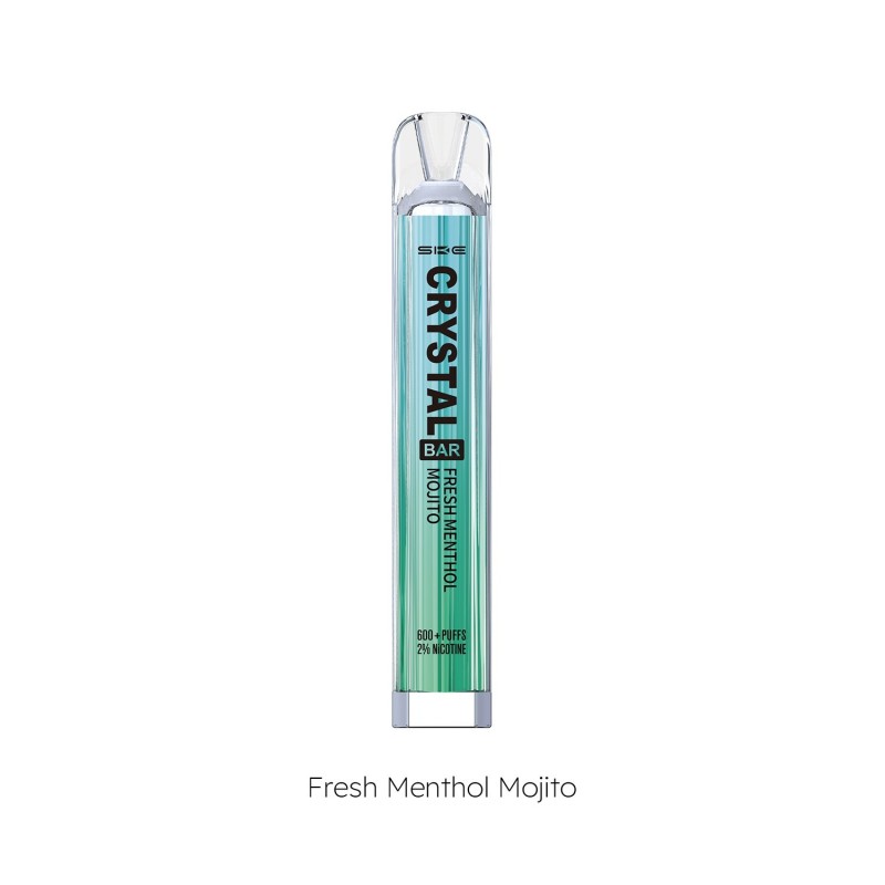 PACK10VAPERDESECHABLESKECRYSTALBARFRESHMENTHOLMOJITO20MG(MENTAFRESCAYMOJITO)1