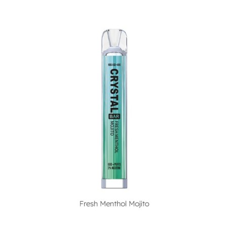 PACK10VAPERDESECHABLESKECRYSTALBARFRESHMENTHOLMOJITO20MG(MENTAFRESCAYMOJITO)1