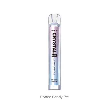 PACK10VAPERDESECHABLESKECRYSTALBARCOTTONCANDY20MG(ALGODÓNDEAZÚCAR)1
