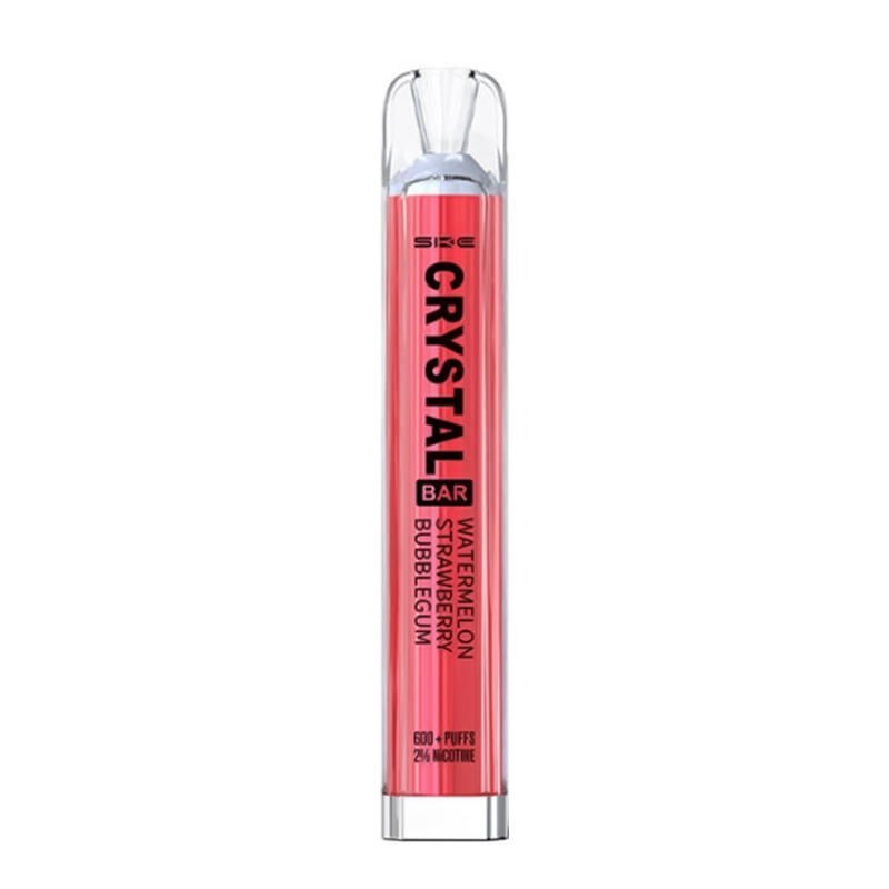 PACK10VAPERDESECHABLESKECRYSTALBARWATERMELONSTRAWBERRYBUBBLEGUM20MG(SANDÍAYCHICLEDEFRESA)1