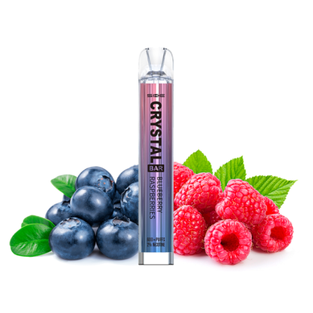 PACK10VAPERDESECHABLESKECRYSTALBARBLUEBERRYRASPBERRY20MG(ARÁNDANOSYFRAMBUESA)1
