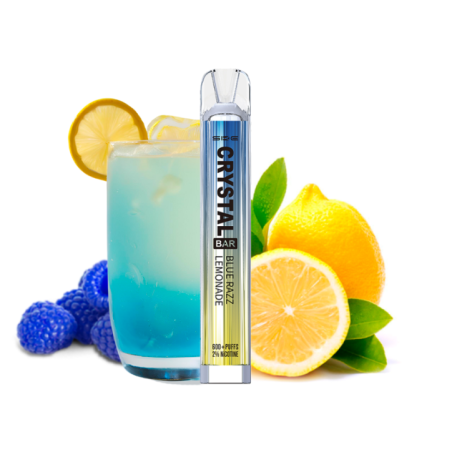 PACK10VAPERDESECHABLESKECRYSTALBARBLUERAZZLEMONADE20MG(LIMONADACONFRAMBUESASAZULES)1