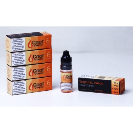 LÍQUIDO COOLVAPS TROPICAL MANGO 10 ML 6 MG. (MANGO TROPICAL)
