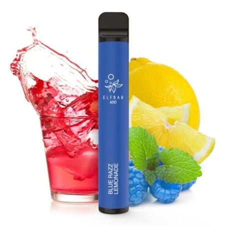 PACK10VAPERDESECHABLEELFBARBLUERAZZLEMONADE20MG(BLUETROPIC)1
