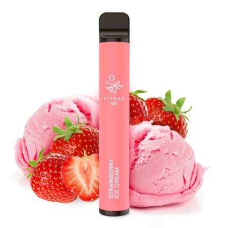 PACK10VAPERDESECHABLEELFBARSTRAWBERRYICECREAM20MG(HELADODEFRESA)1