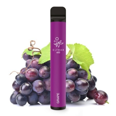 PACK10VAPERDESECHABLEELFBARGRAPE20MG(UVA)1