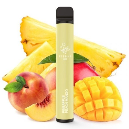 PACK10VAPERDESECHABLEELFBARPINEAPPLEPEACHMANGO20MG(PIÑA,MELOCOTÓNYMANGO)1