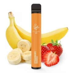 PACK10VAPERDESECHABLEELFBARSTRAWBERRYBANANA20MG(FRESAYPLÁTANO)1