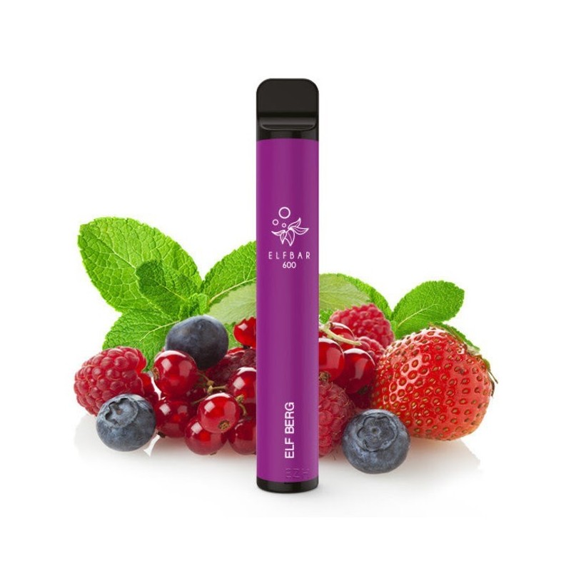 PACK10VAPERDESECHABLEELFBARELFBERG20MG(FRUTOSROJOSCONMENTA)1