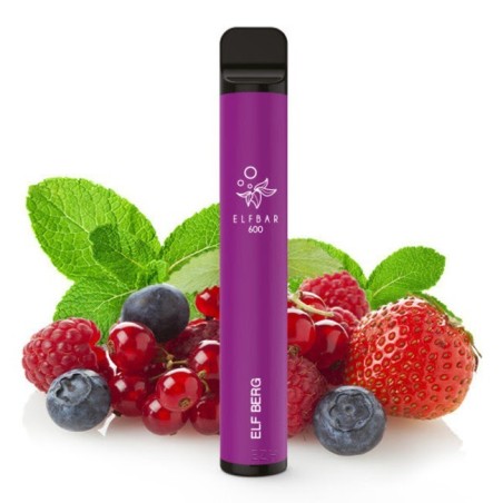 PACK10VAPERDESECHABLEELFBARELFBERG20MG(FRUTOSROJOSCONMENTA)1