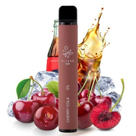 PACK10VAPERDESECHABLEELFBARCHERRYCOLA20MG(CEREZAYCOLA)1