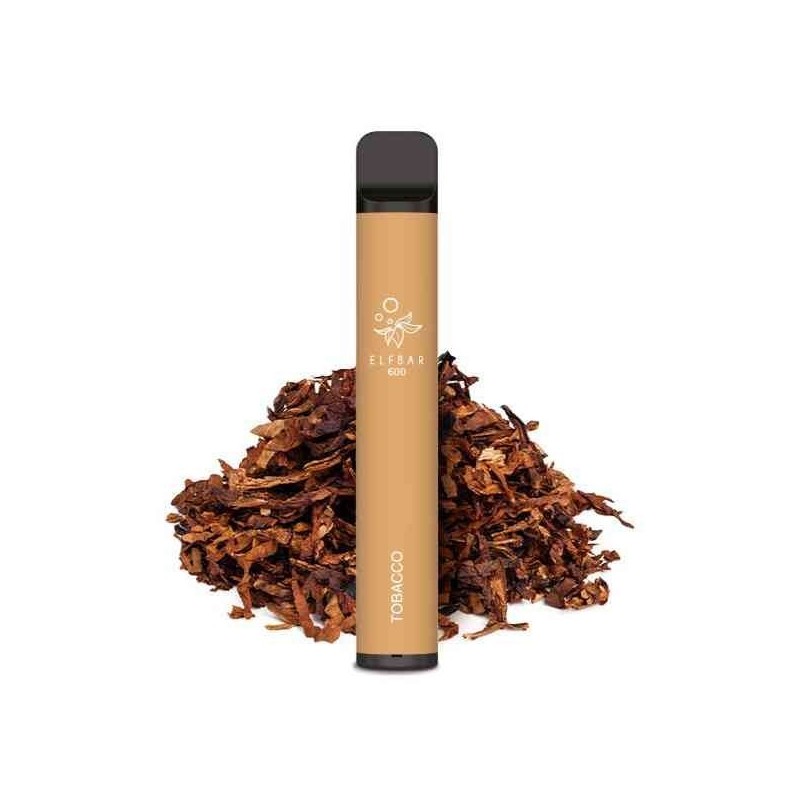 PACK10VAPERDESECHABLEELFBARTOBACCO20MG(TABACO)1