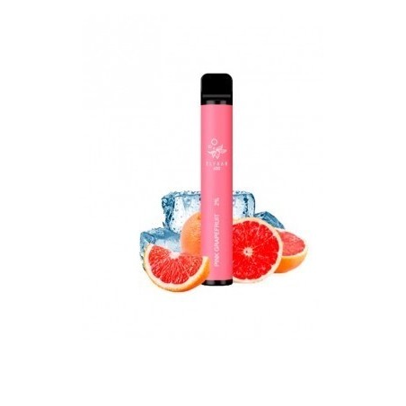 PACK10VAPERDESECHABLEELFBARPINKGRAPEFRUIT20MG(POMELO)1
