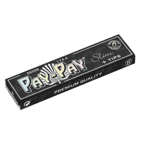 PAPEL PAY-PAY PREMIUM SLIM + FILTROS TIPS (110MM) (24)