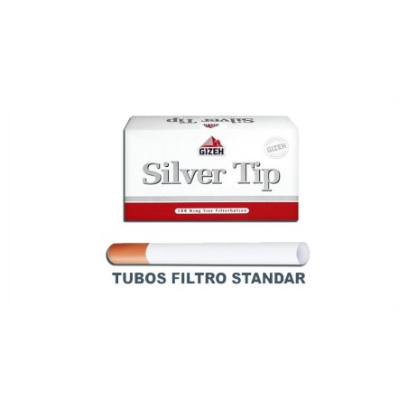 TUBO GIZEH SILVER TIP CARBON 100 (1x10)