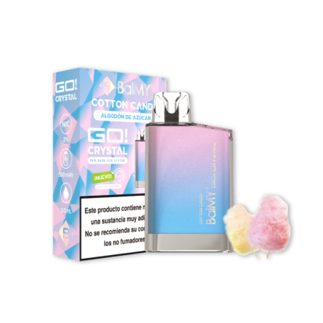 VAPERDESECHABLEBALMYGOCRYSTAL20MGCOTTONCANDY(ALGODÓNDEAZÚCAR)1