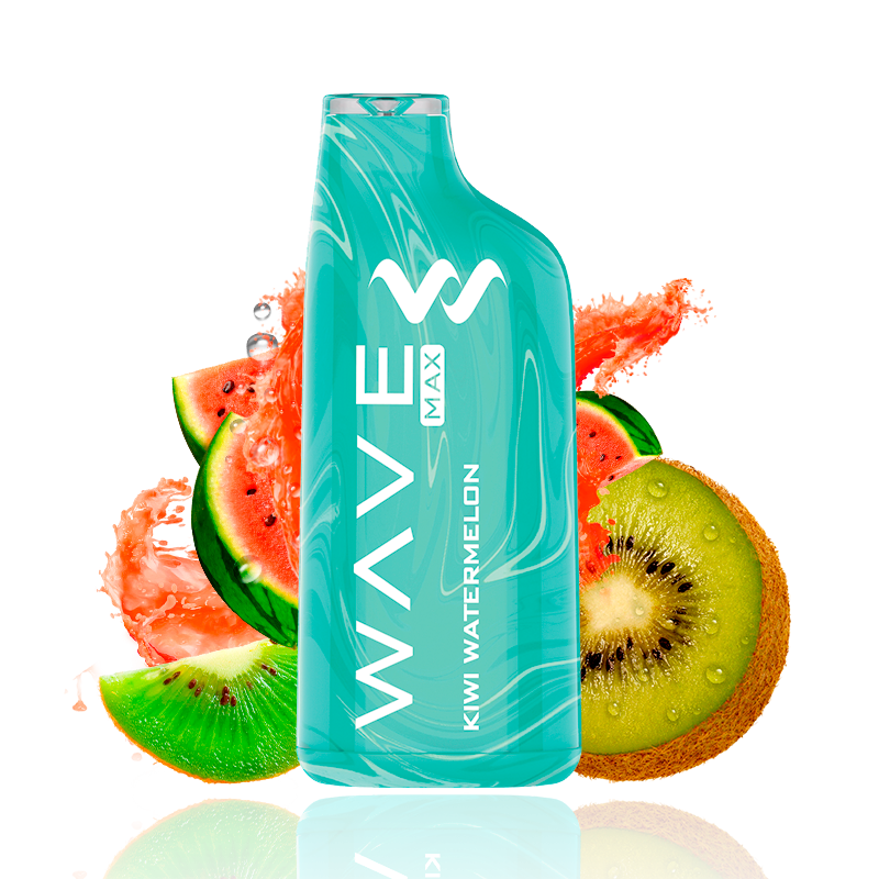 PACK5VAPERSDESECHABLESWAVEMAX8000KIWIWATERMELON0MG(KIWIYSANDÍA)1