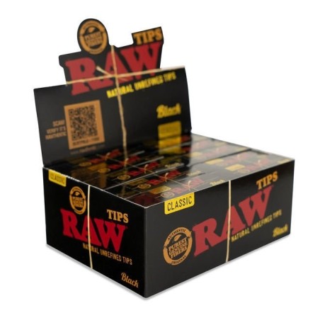 RAW BLACK TIPS (50 TIPS) (50 LIBRITOS)