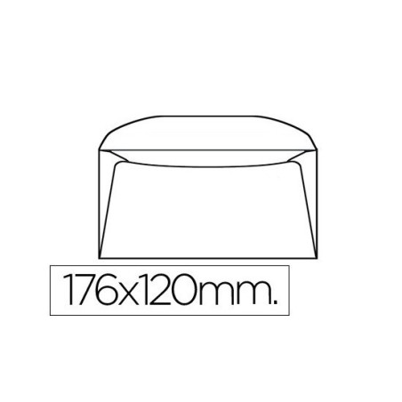 CAJA500SOBRESCLASICO120*176BLANCO80GR1