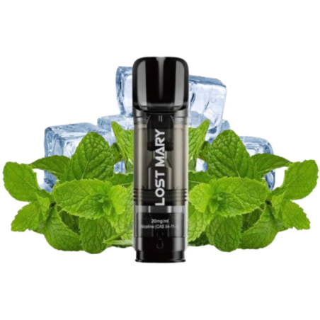 PACK2CARGASPODVAPERLOSTMARYTAPPOSPEARMINT20MG(HIERBABUENA)1
