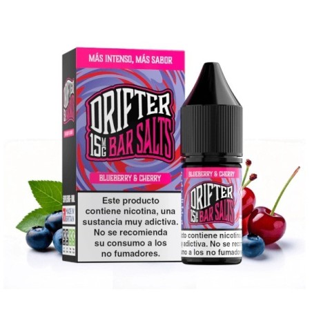 LÍQUIDODRIFTERBARSALTSBLUEBERRYCHERRY(ARANDANOSYCEREZA)15MG10ML1