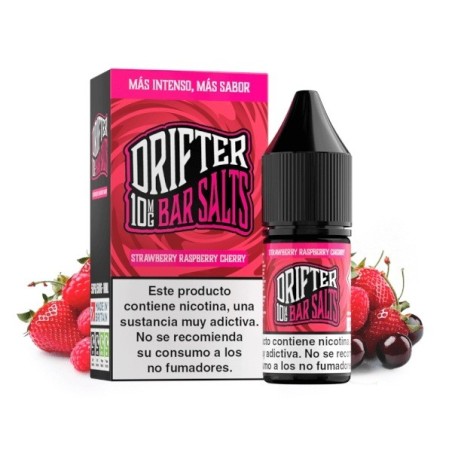 LÍQUIDODRIFTERBARSALTSSTRAWBERRYRASPBERRYCHERRY(FRESA,FRAMBUESAYCEREZA)10MG10ML1