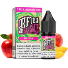 LÍQUIDODRIFTERBARSALTSAPPLEPEACH(MANZANAYMELOCOTÓN)20MG10ML1