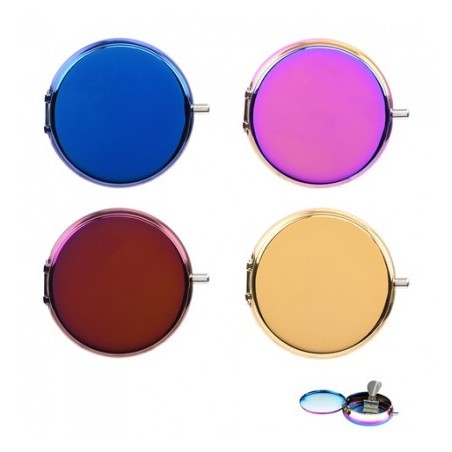 EXP 12 CENICEROS BOLSILLO POCKET METAL RAINBOW (4,8 CM)