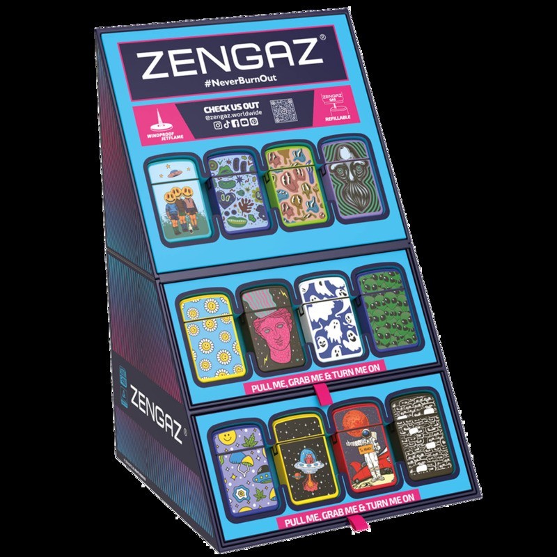 EXPCUBEDISPLAYMIX48ENCENDEDORESJETZENGAZZL-12RECARGABLE(SERIE18)1