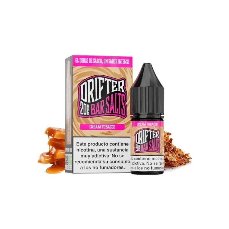 LÍQUIDODRIFTERBARSALTSCREAMTOBACCO(CREMATABACO)20MG10ML1