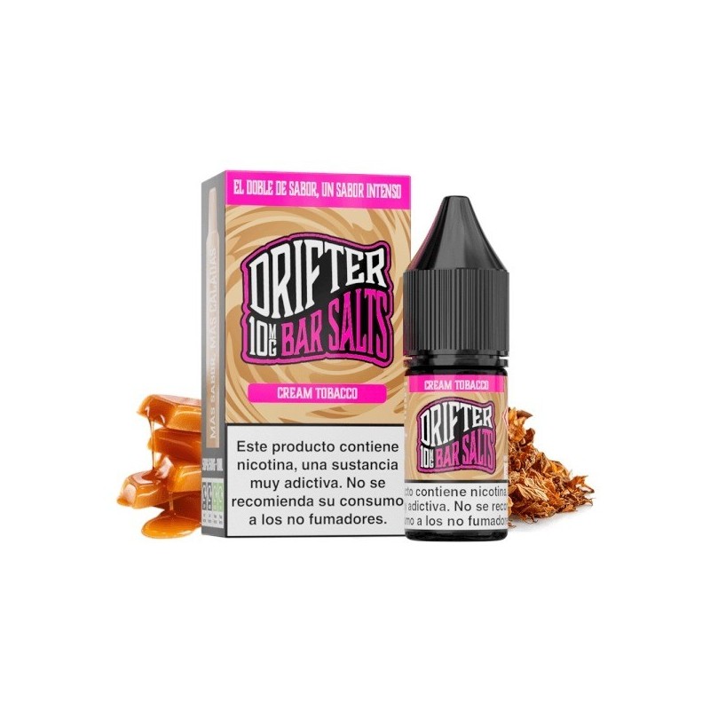 LÍQUIDODRIFTERBARSALTSCREAMTOBACCO(CREMATABACO)10MG10ML1