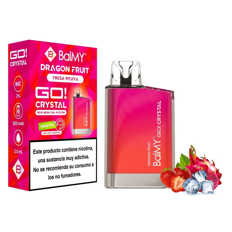 VAPERDESECHABLEBALMYGOCRYSTAL20MGDRAGONFRUIT(FRUTADELDRAGÓN)1