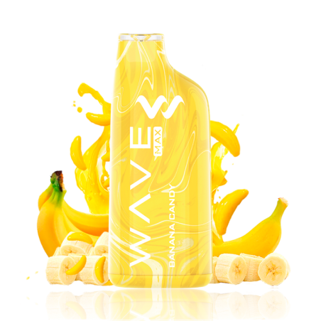 PACK5VAPERSDESECHABLESWAVEMAX8000BANANACANDY0MG(GOLOSINADEPLÁTANO)1
