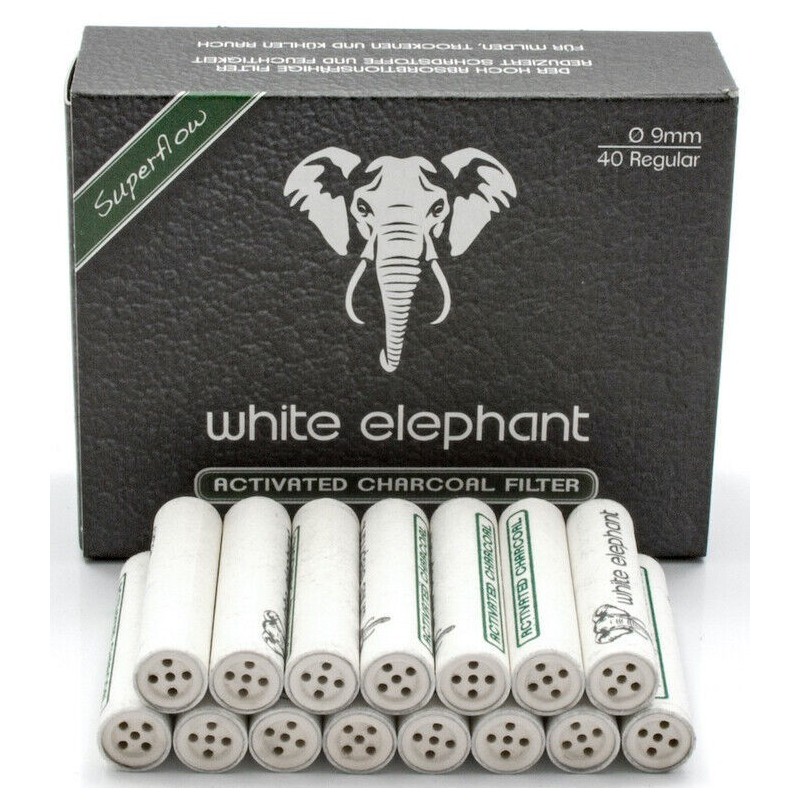 FILTROSCARBÓNACTIVOWHITEELEPHANT9MM(40x10)1