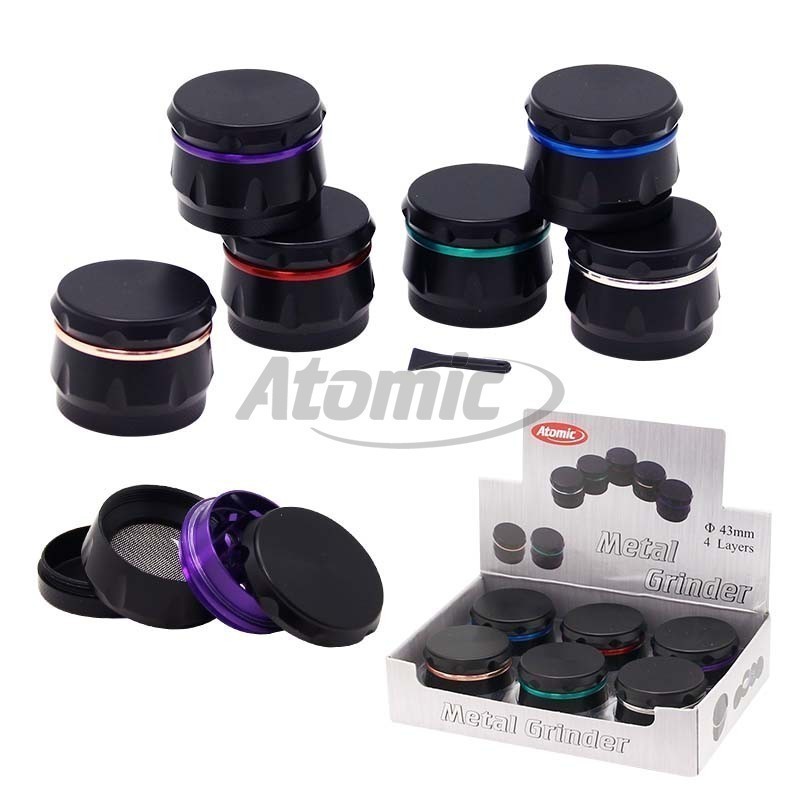 EXP6GRINDERATOMICRINGNEGROMATE4.3CM4PCS1