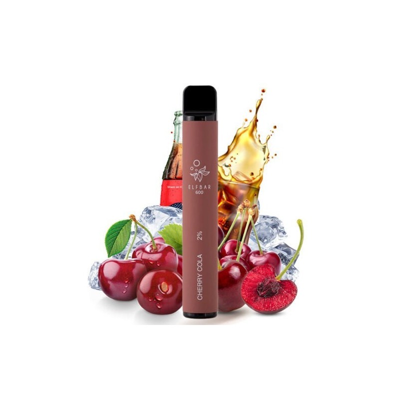 PACK10VAPERDESECHABLEELFBARCHERRYCOLA20MG(CEREZAYCOLA)1