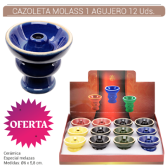 EXPOSITOR12CAZOLETASATOMICMOLASS1AGUJERO5COLORES1
