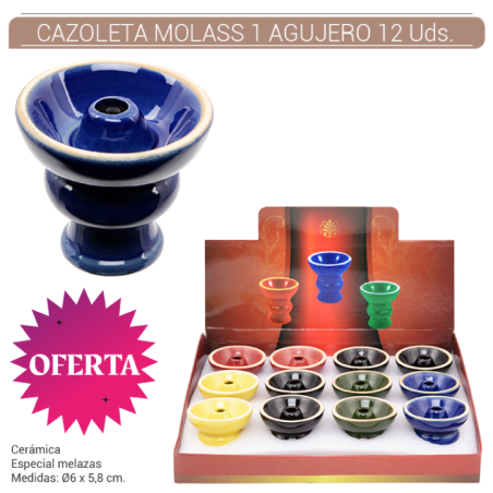 EXPOSITOR12CAZOLETASATOMICMOLASS1AGUJERO5COLORES1