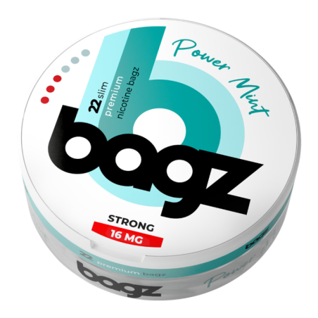 PACK 5 BOTES BAGZ POWER MINT 16MG (STRONG)