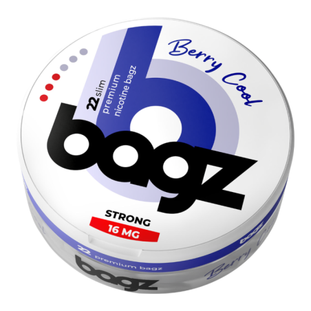 PACK 5 BOTES BAGZ BERRY COOL 16MG (STRONG)